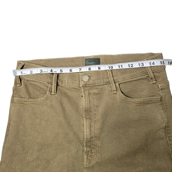 Mother The Hustle Ankle Fray Green Jeans - Picture 3 of 8